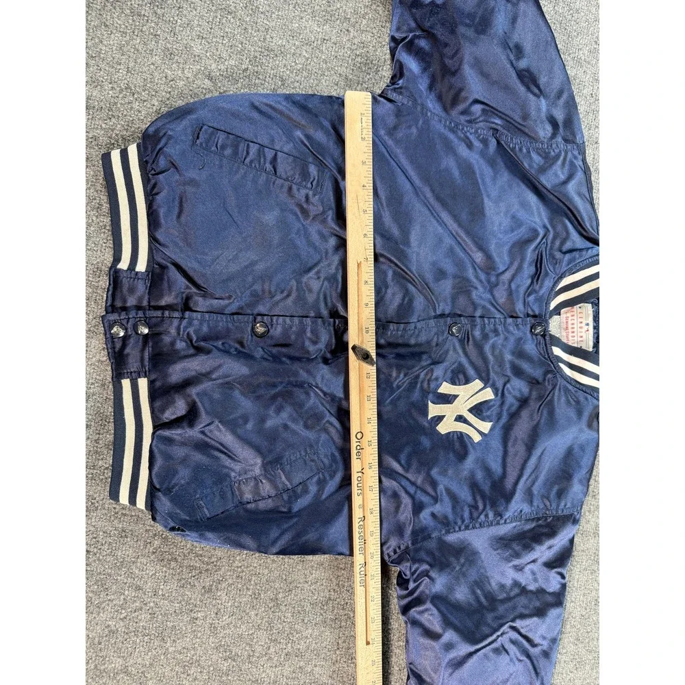Vintage New York Yankees Jacket Youth Large Blue MLB Baseball Genuine Stuff‎ 90s
